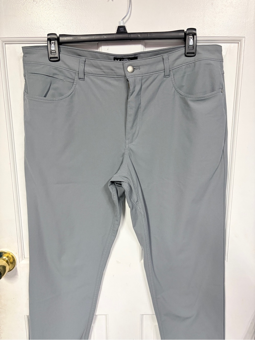 Light Gray Slim Fit Performance Pants
